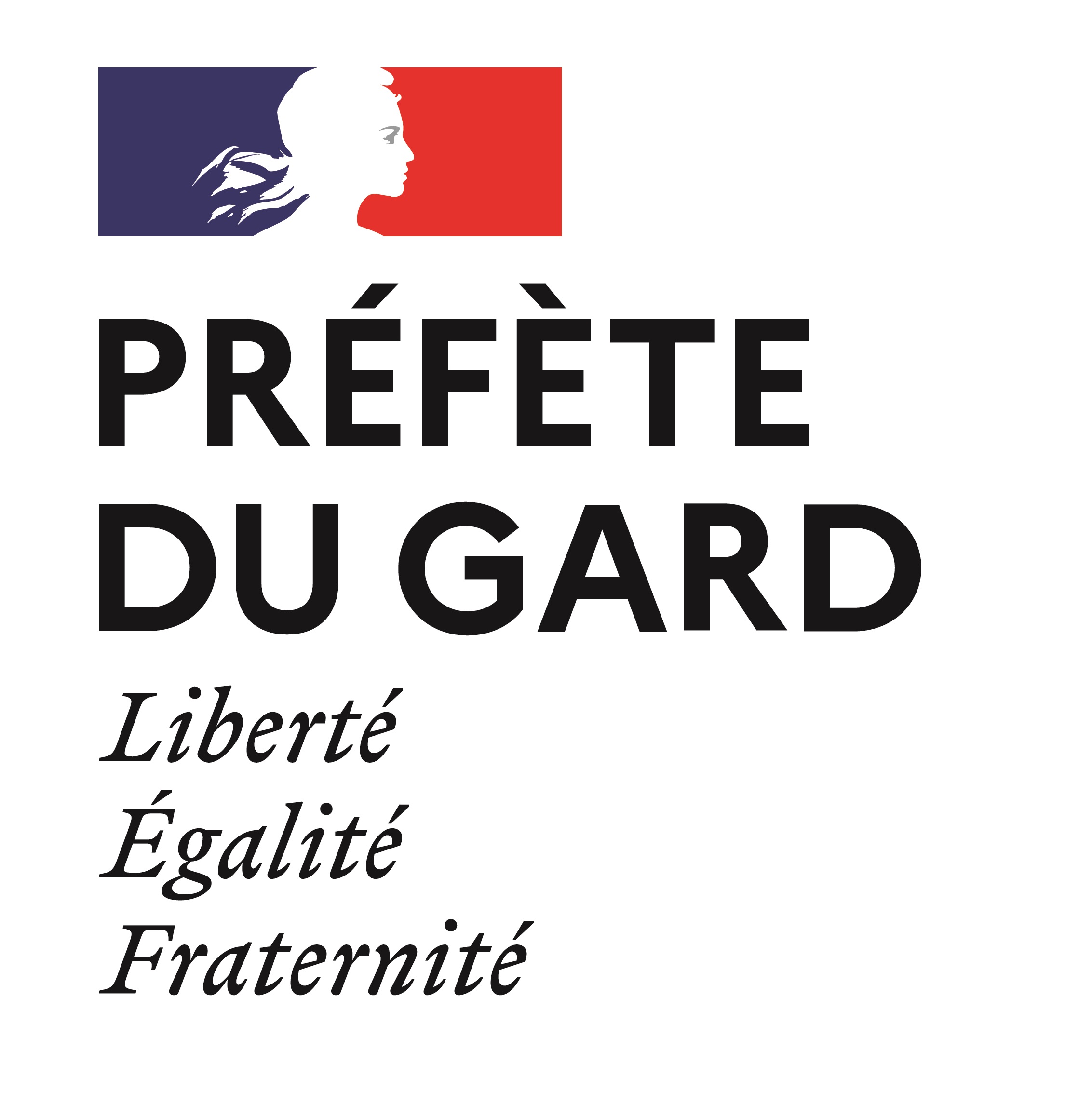 Logo prefete Gard CMJN
